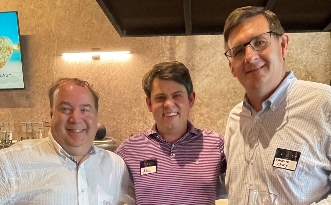 Gary Pforzheimer with Andy and Charlie from Pacific Foundation Services