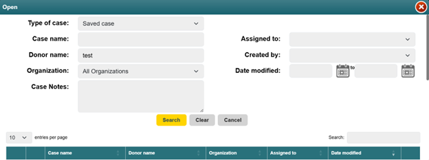 screenshot of PGM Anywhere highlighting the vertical scrollbar on the right