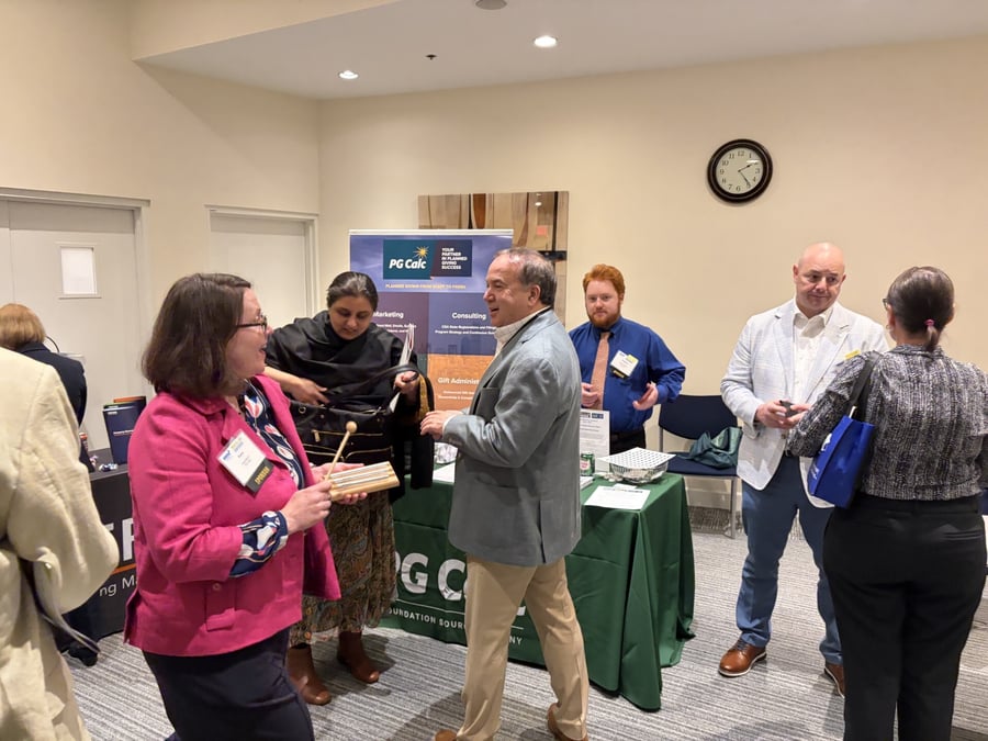 The PG Calc exhibit table at the 2026 PGGNE Conference