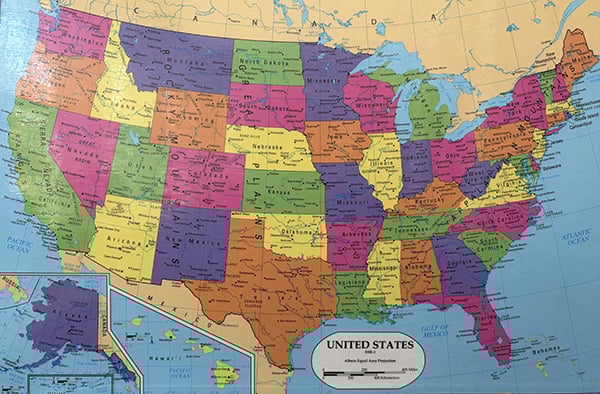 map of the united states