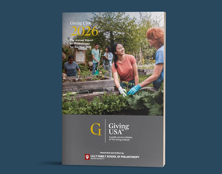 image of the cover of the Giving USA 2026 Annual Report on Philanthropy